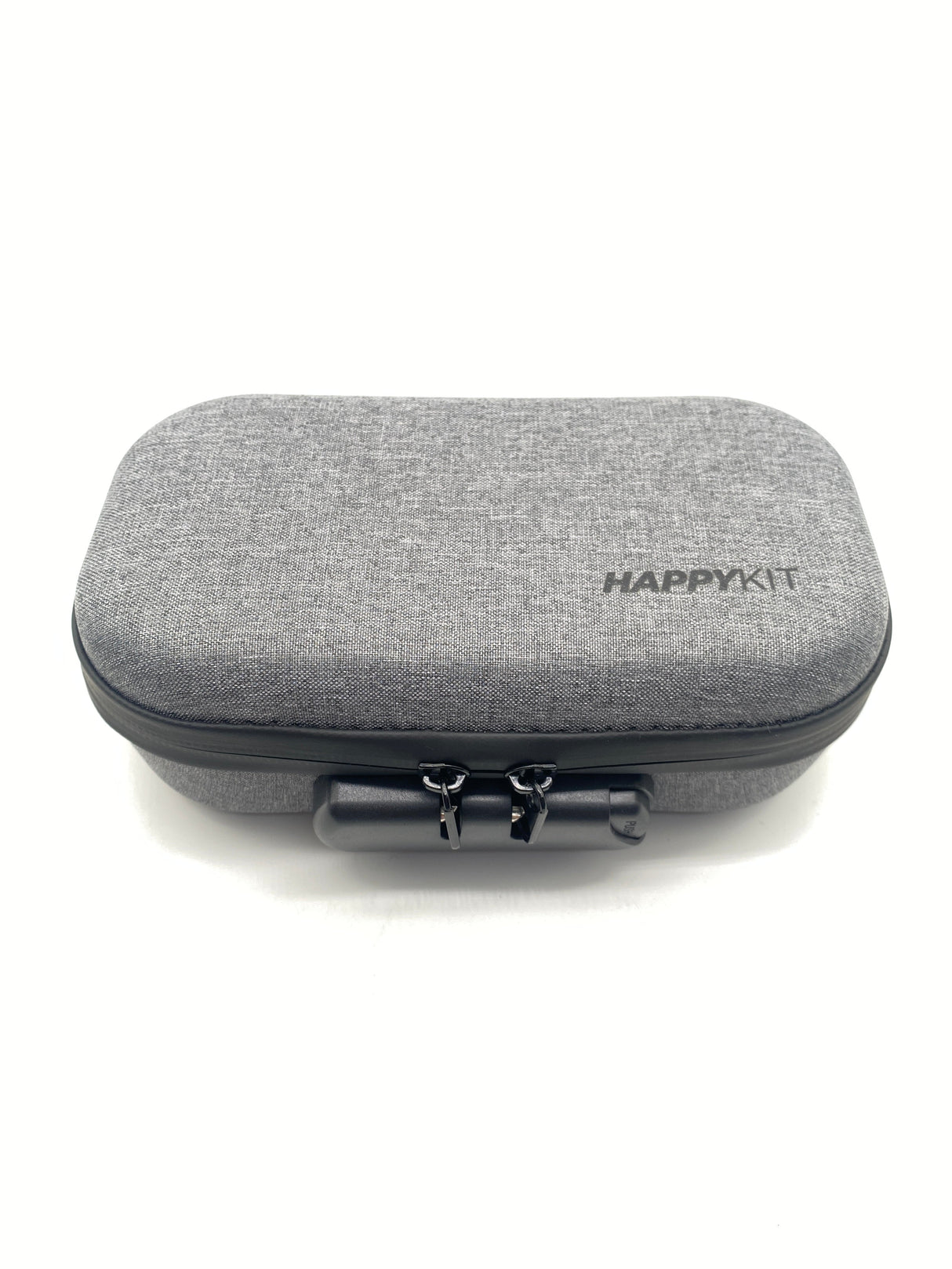 Very Happy Kit - DAB by Happy Kit in Gray, compact and portable with secure zipper, front view