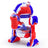 PILOT DIARY Silicone Bubbler Robot in Red & Blue - Front View, Portable and Durable