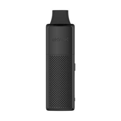 Sunakin America eKWIK portable vaporizer in Midnight Black, front view on a white background
