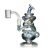 MJ Arsenal Infinity Mini Dab Rig in Iridescent with Banger Hanger, Front View on White Background