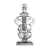 MJ Arsenal Infinity Mini Dab Rig, Clear Borosilicate Glass, Front View on White Background