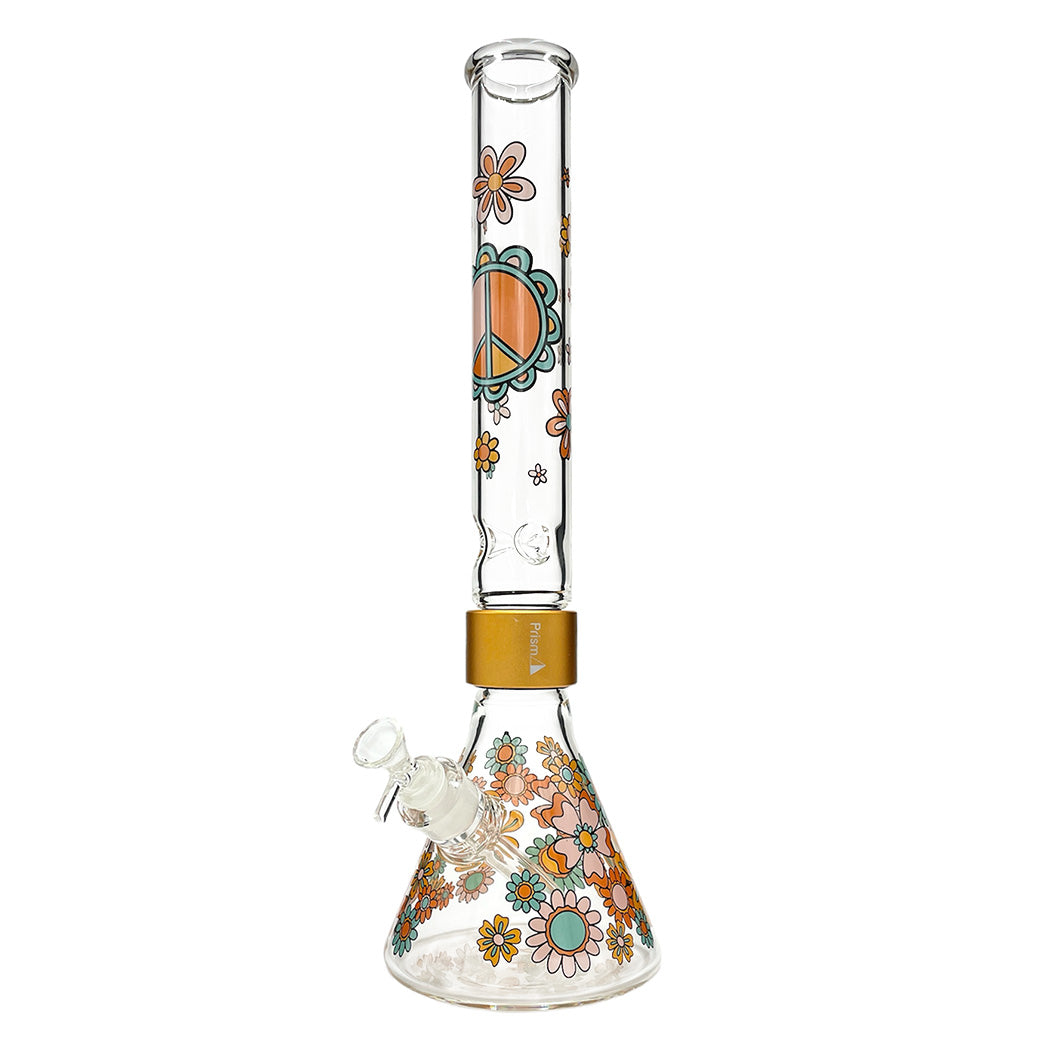 Prism FLOWER POWER BEAKER SINGLE STACK with colorful floral design - Front View