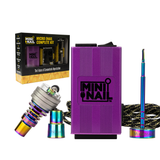 MiniNail Quartz Hybrid Deep Dish E-Nail Kit in Purple with Controller and Dab Tool