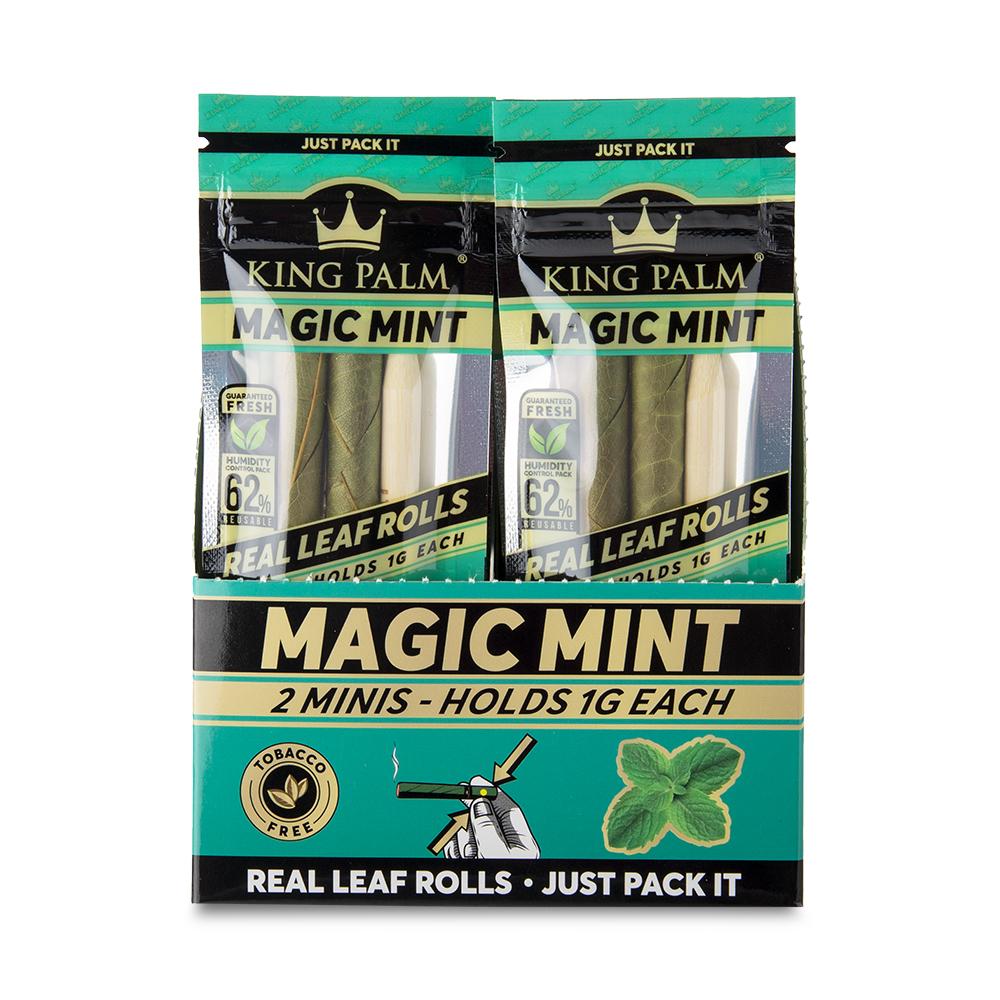 King Palm Mini Rolling Cones Variety Pack - Magic Mint, Tobacco-Free, Front View