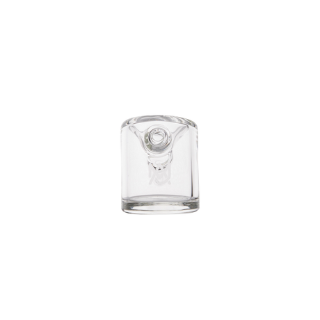MJ Arsenal Kickstand Hand Pipe - Clear Glass with Unique Stand Design - Front View