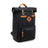 Revelry Supply The Drifter - Smell Proof Rolltop Backpack in Black - Front View