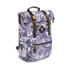 Revelry Supply 'The Drifter' Smell Proof Rolltop Backpack in Tie Dye, Front View