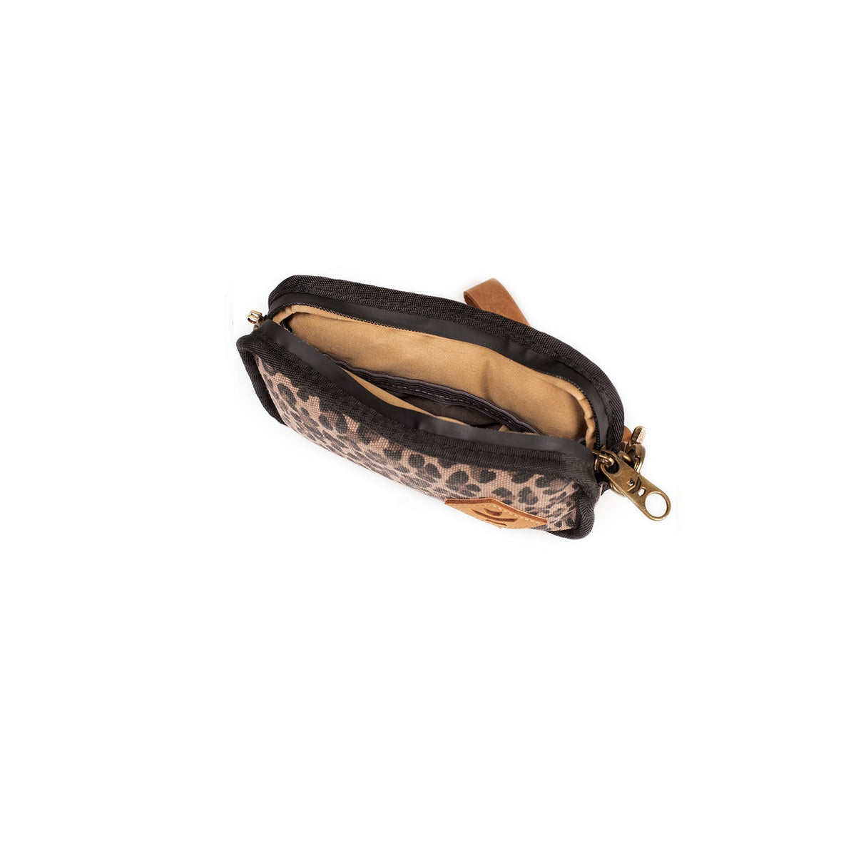 Revelry Supply 'The Gordito' - Smell Proof Padded Pouch with Leopard Print, Side View