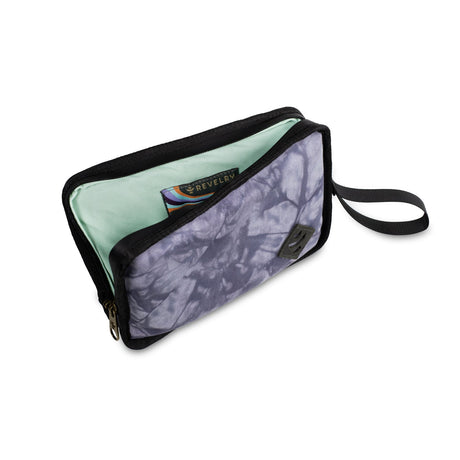 Revelry Supply 'The Gordo' Smell Proof Padded Pouch in Camo Design - Angled Front View