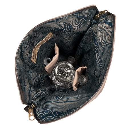 Revelry Supply 'The Defender' Smell Proof Padded Backpack Open View with Contents