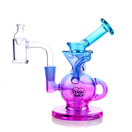 Lirio Mini Rig by The Stash Shack in Mermaid Glow, compact design with vibrant colors