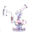 Lirio Mini Rig by The Stash Shack in Rainbow - 5.5" Recycler Dab Rig with Showerhead Percolator