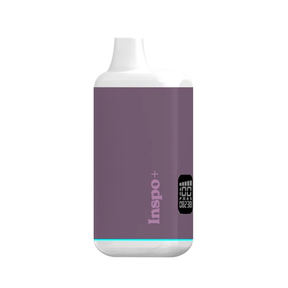 Randy's Inspo Plus Vaporizer in Deep Purple - Front View on Seamless White Background