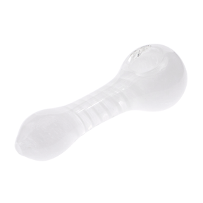 Medusa Customs Prismatic Spoon Pipe - Inner Twist White Variant - Isolated View