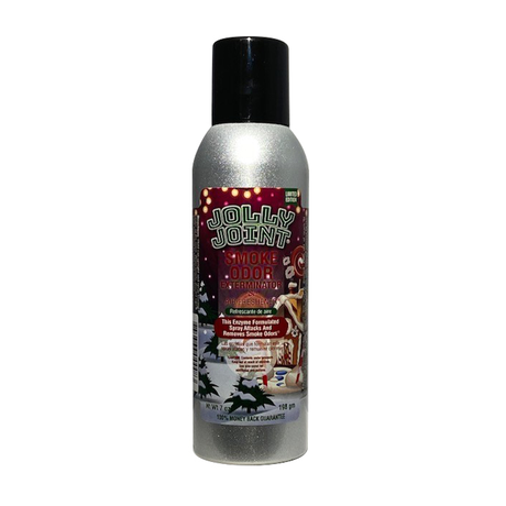 Smoke Odor 7oz Enzyme Odor Eliminator Spray Jolly Joint scent front view on white background