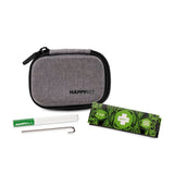 Happy Kit Mini - Portable Smoking Kit with Gray Case, One-Hitter, and Papers