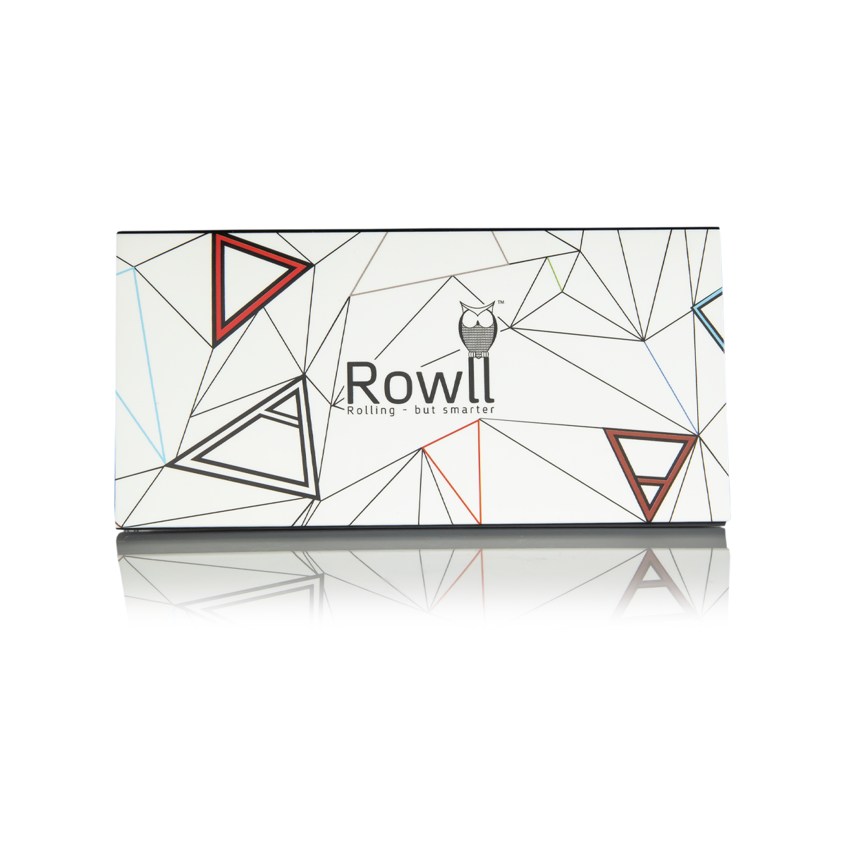 MJ Arsenal ROWL Rolling Paper Pack Front View on Reflective Surface