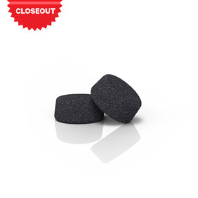 Honeybee Herb 2-Pack Moon Rocks for Dab Rigs in Black, Isolated on White Background