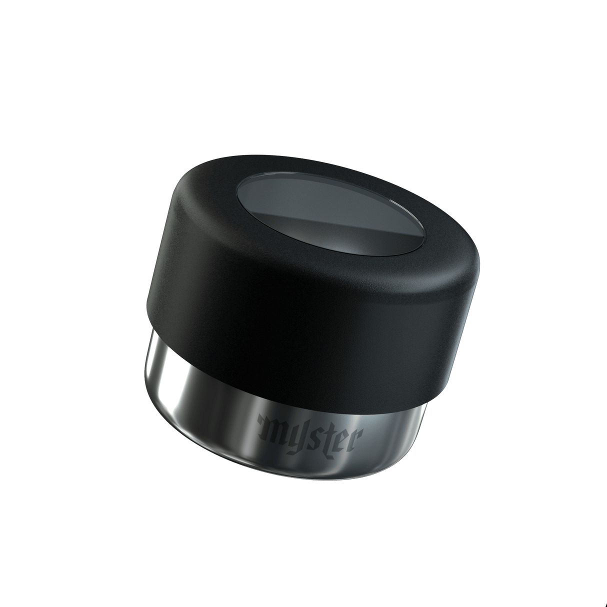 Myster Magnetic Storage Pod Single - Compact Black Stash Container with Viewing Window