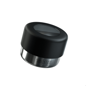 Myster Magnetic Storage Pod Single - Compact Black Stash Container with Viewing Window