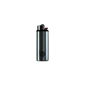 Myster Stashtray Magnetic Lighter Case in sleek black, front view on white background