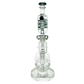 Freeze Pipe Mini Rig with Glycerin Coil and Glass Bowl - Front View