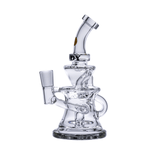 Goody Glass Miss Swiss Mini Dab Rig 4-Piece Kit front view on seamless white background