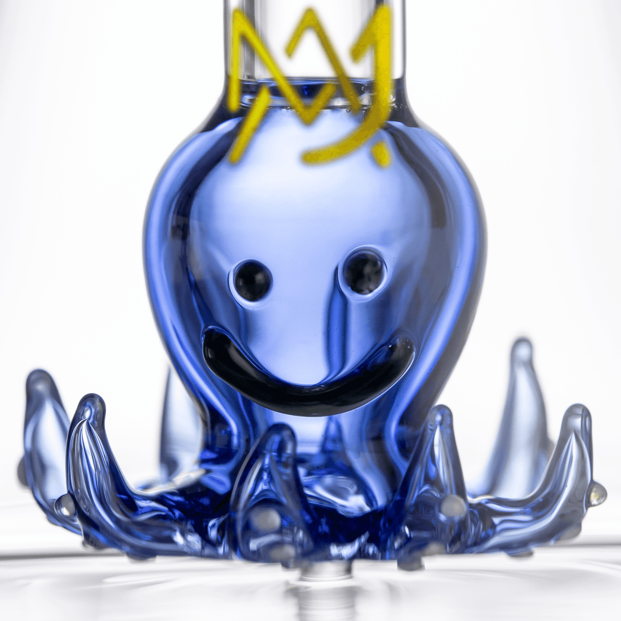 MJ Arsenal Octavius Mini Rig front view showcasing intricate blue octopus design and crown detail