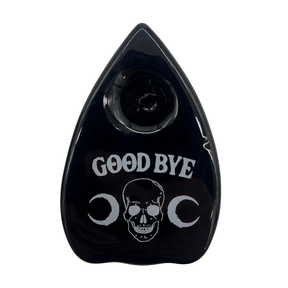 Toobs Distribution Mystical Séance Glass Planchette Pipe, Black, Front View