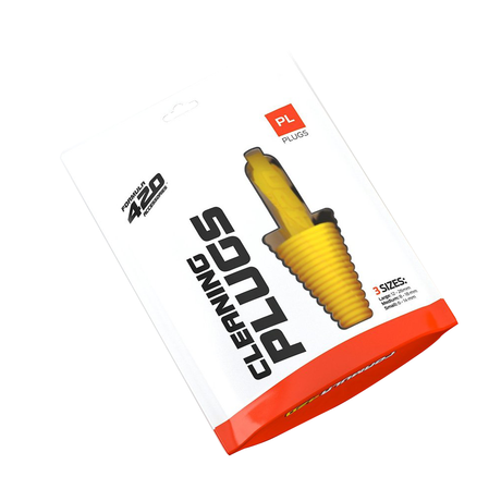 Formula 420 Cleaning Plugs in packaging, front view, essential for bong maintenance