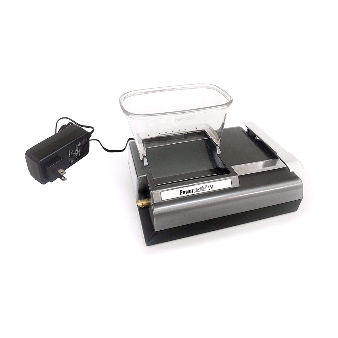 RAW Powermatic IV Plus Electric Rolling Machine with Adapter - Top Angle View