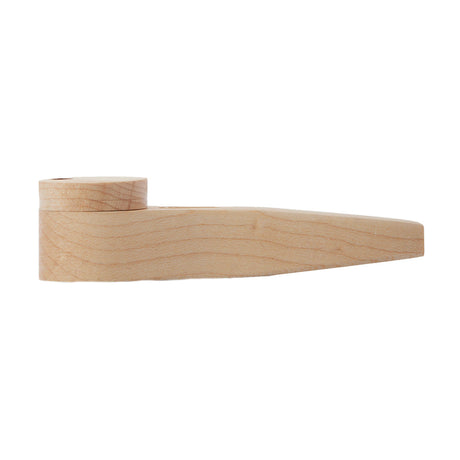 Bearded Distribution 4" Exotic Wooden Hand Pipe with Lid & Brass Screen, Side View