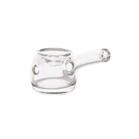 MJ Arsenal Perch Hand Pipe - Compact Clear Glass with Side Carb Hole