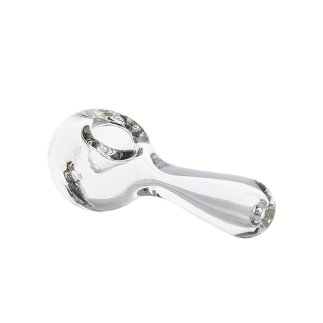 MJ Arsenal Pioneer Hand Pipe - Clear Glass - Angled Side View