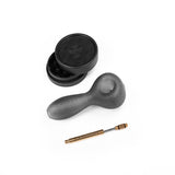 Revelry Supply The Pipe Kit - Smell Proof, Black, with Grinder and Tool, Top View
