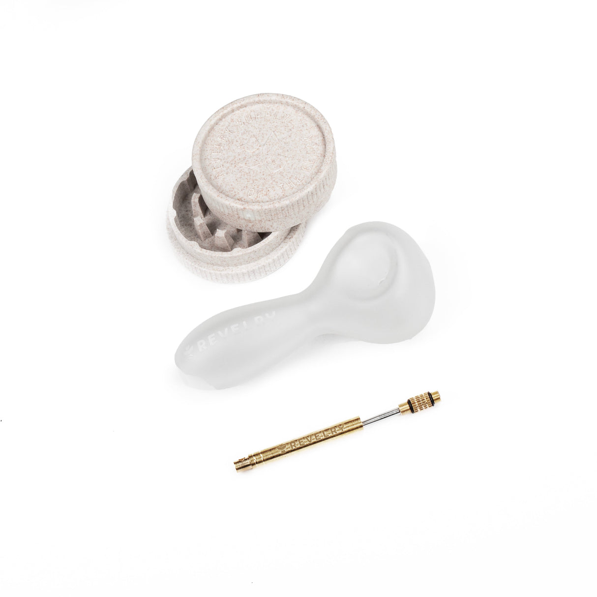 Revelry Supply The Pipe Kit - Smell Proof, Compact Travel Kit with Grinder and Pipe