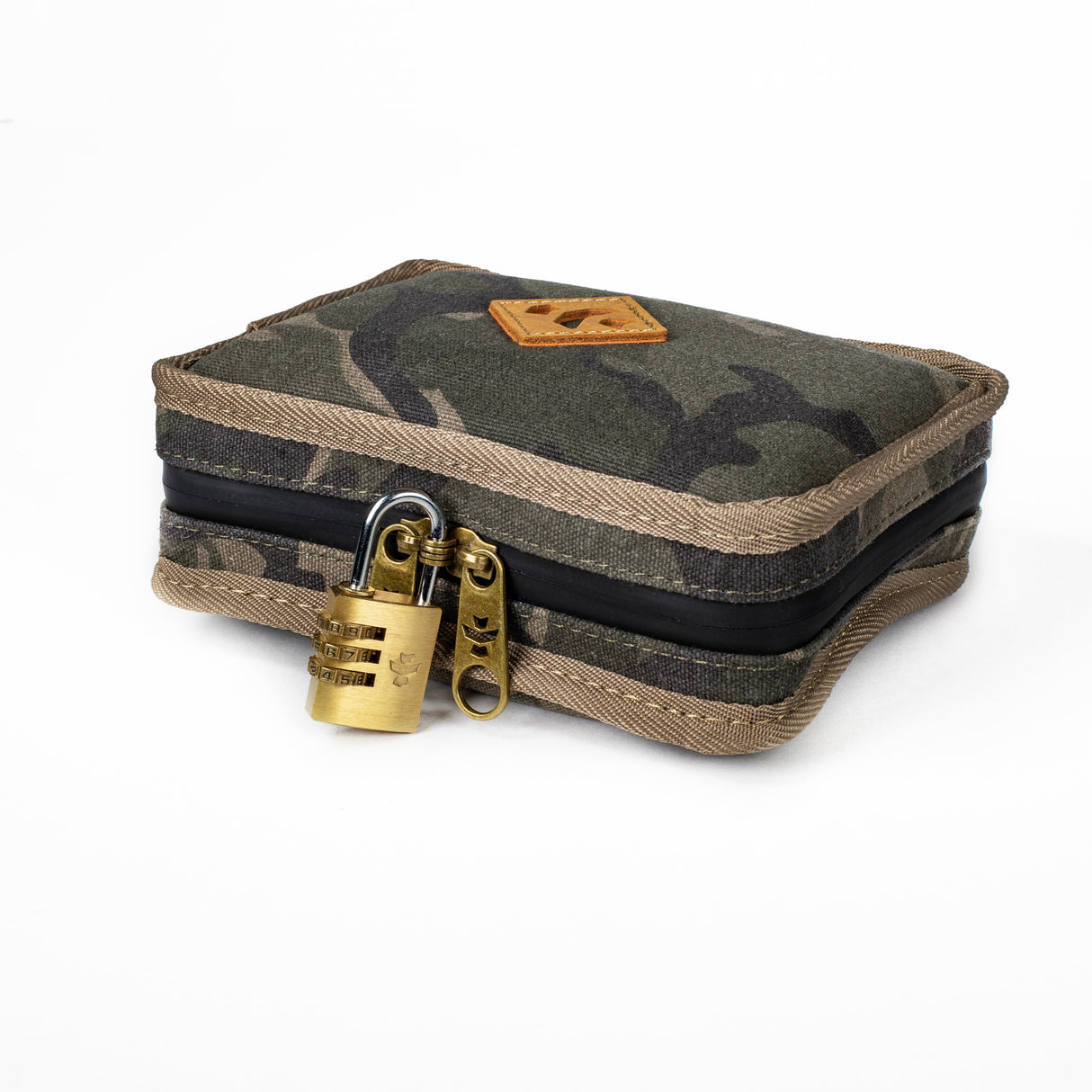 Revelry Supply's The Pipe Kit - Smell Proof Camouflage Case with Lock, Front View