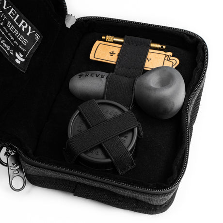 Revelry Supply's The Pipe Kit - Smell Proof Kit open view with contents