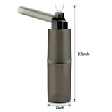 PILOT DIARY Portable Toppuff Water Bottle Pipe Kit, Front View with Dimensions