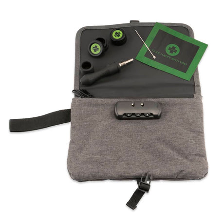 Happy Pouch Dab Kit by Happy Kit with dab tool and compact case, front view