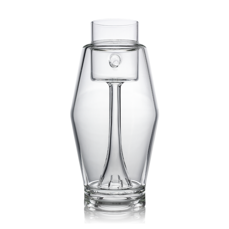 MJ Arsenal Proxy Bubbler, clear borosilicate glass, front view on white background