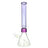 Prism HALO Tall Beaker in Purple/Grape Jolly Rancher - Front View with Clear Bowl