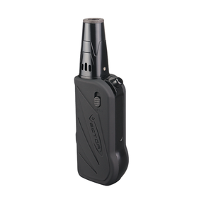 Vector Vboom Mini Torch in Black Matte, front view on seamless white background, perfect for dab rigs
