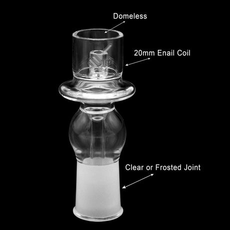 Honeybee Herb CORE REACTOR BARREL QUARTZ NAIL with 20mm E-Nail Coil Compatibility
