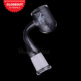 Honeybee Herb Quartz Banger with 90° Angle - 14mm Female Joint - Clear View