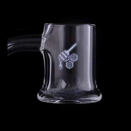 Honey Mug Quartz Banger 45° Degree by Honeybee Herb, clear flat top design, for dab rigs
