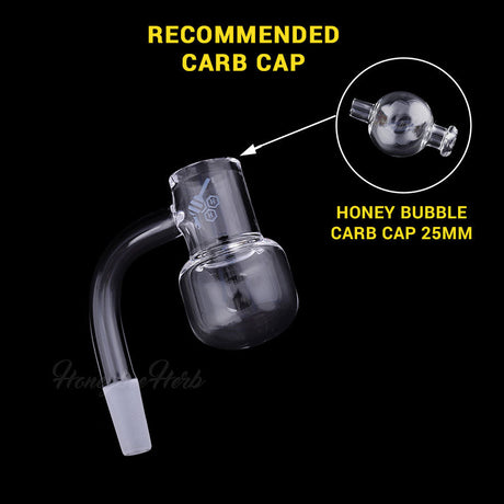Honey Kettle Quartz Banger 90° by Honeybee Herb with Recommended Carb Cap