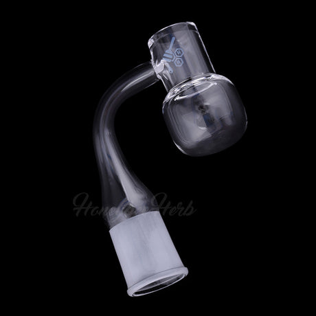 Honey Kettle Quartz Banger 90° Degree Clear Side View for Dab Rigs by Honeybee Herb