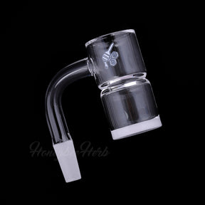 Honeybee Herb Quartz Banger with 90° Joint - 10mm Male Connection - Clear View