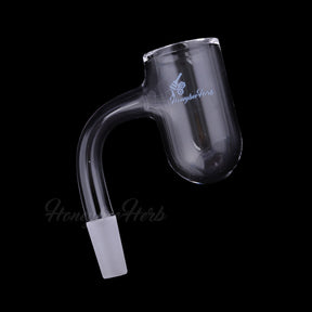 Honeybee Herb Quartz Banger - 90° Angle, 10mm Male Joint, Clear, for Dab Rigs